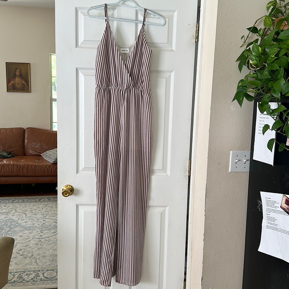 Striped jumpsuit